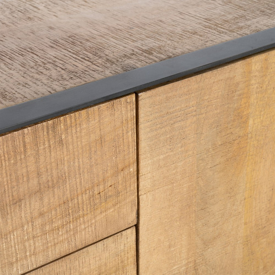 MUEBLE TV NATURAL MADERA DE MANGO SALÓN 150 X 44 X 55 CM