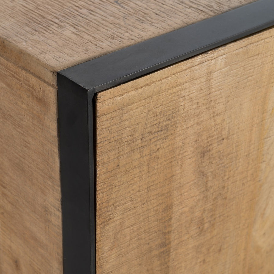 NATURAL MANGO WOOD TV CABINET LIVING ROOM 150 X 44 X 55 CM