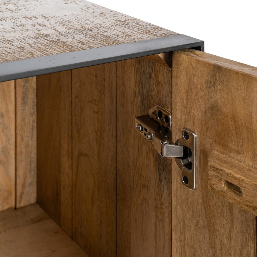 NATURAL MANGO WOOD SIDEBOARD LIVING ROOM 150 X 44 X 80 CM