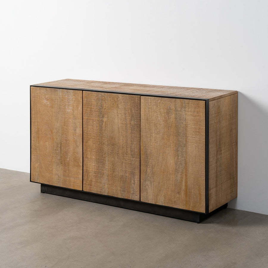 NATURAL MANGO WOOD SIDEBOARD LIVING ROOM 150 X 44 X 80 CM
