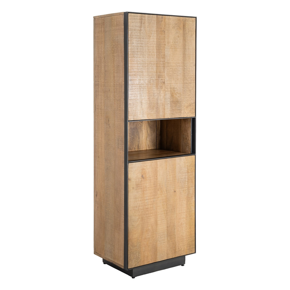 MUEBLE AUXILIAR NATURAL MADERA DE MANGO 60 X 44 X 181 CM