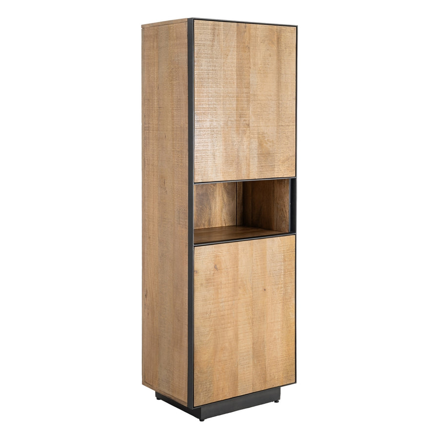 MUEBLE AUXILIAR NATURAL MADERA DE MANGO 60 X 44 X 181 CM