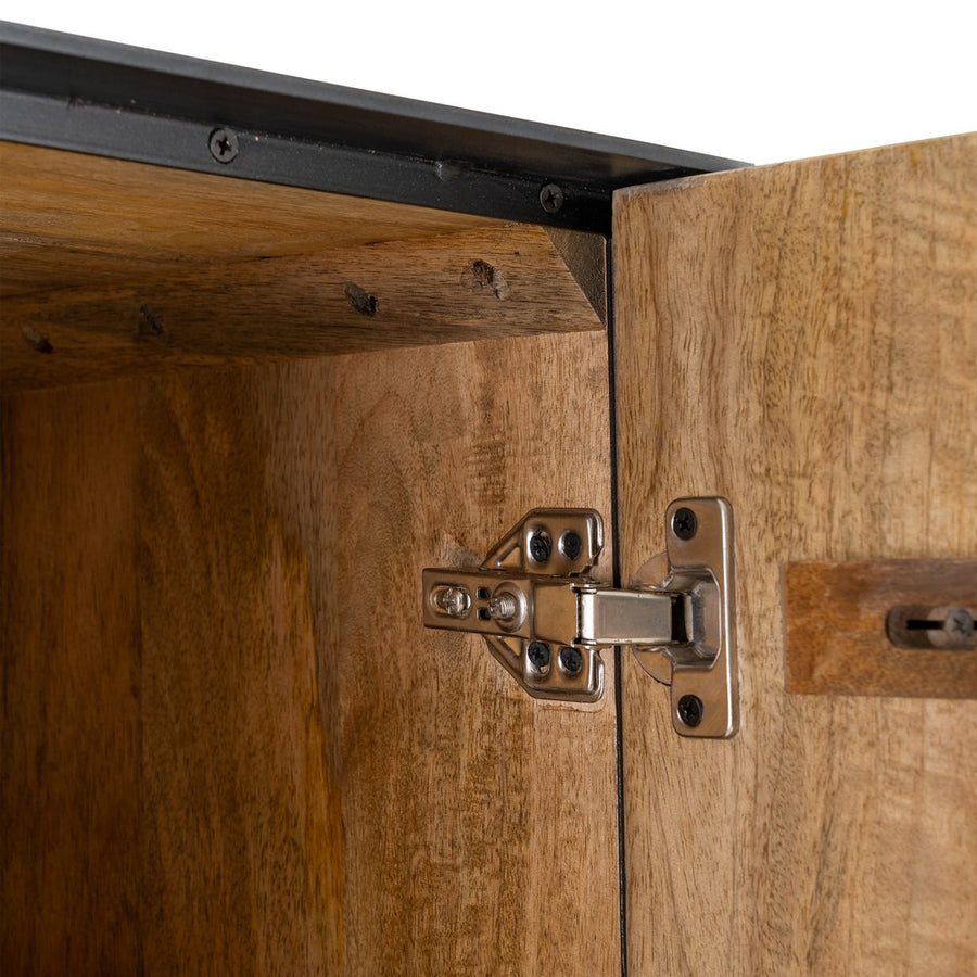 MUEBLE AUXILIAR NATURAL MADERA DE MANGO 60 X 44 X 181 CM