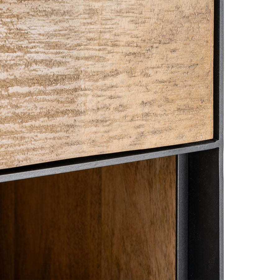 MUEBLE AUXILIAR NATURAL MADERA DE MANGO 60 X 44 X 181 CM