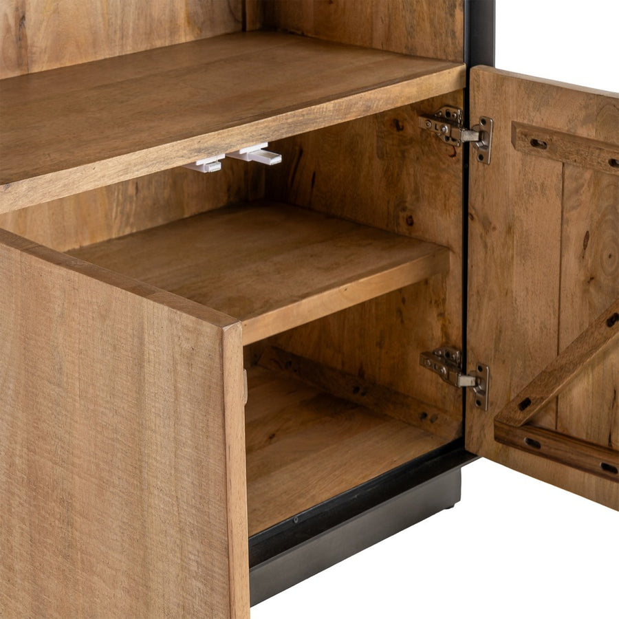 ALACENA NATURAL MADERA DE MANGO SALÓN 90 X 44 X 180 CM