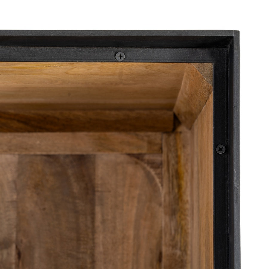 ALACENA NATURAL MADERA DE MANGO SALÓN 90 X 44 X 180 CM