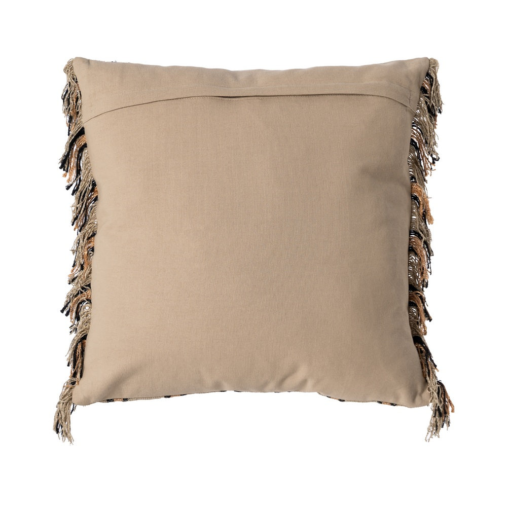 COJ�N BEIGE-OCRE ALGOD�N/TERCIOPELO 50 X 50 CM
