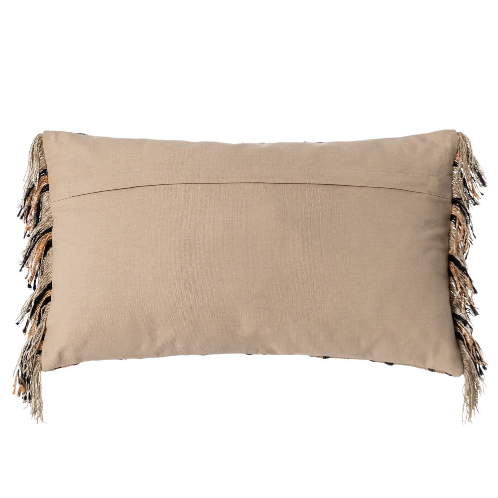 COJ�N BEIGE-OCRE ALGOD�N/TERCIOPELO 30 X 50 CM