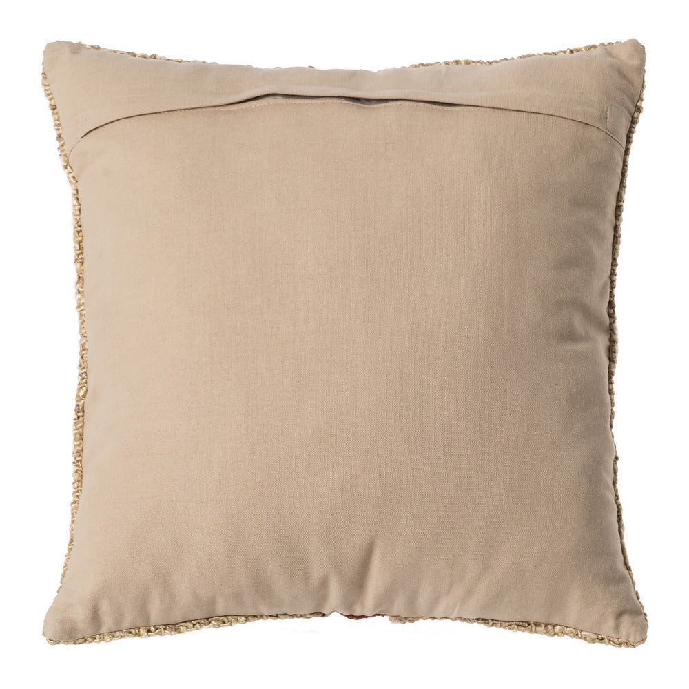 COJÍN BEIGE-TEJA VISCOSA-ALGODÓN 50 X 50 CM