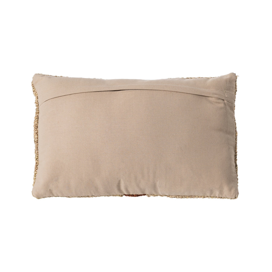 COJÍN BEIGE-TEJA VISCOSA-ALGODÓN 30 X 50 CM