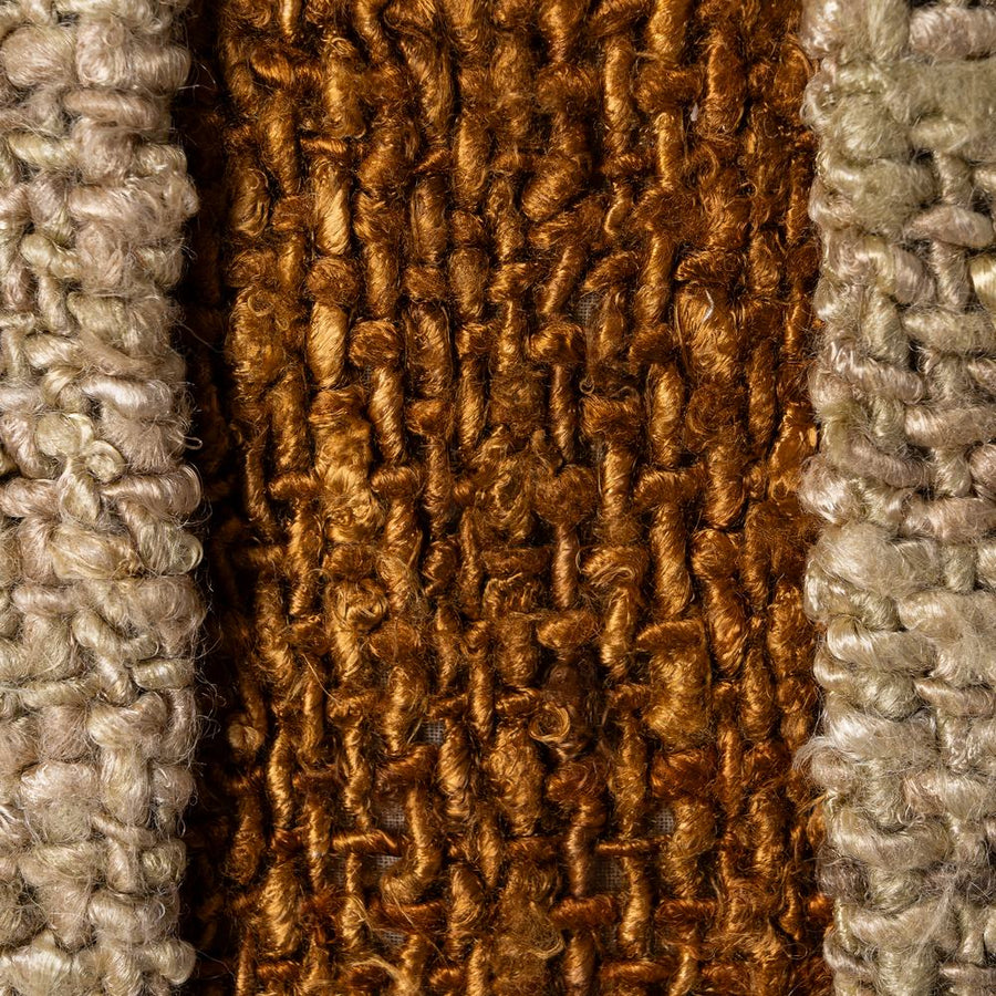 COJÍN BEIGE-OCRE VISCOSA-ALGODÓN 50 X 50 CM