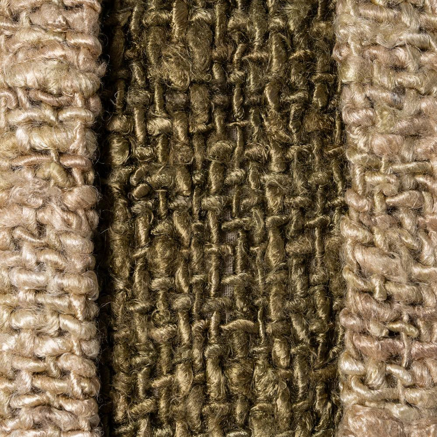 COJÍN BEIGE-VERDE VISCOSA-ALGODÓN 50 X 50 CM