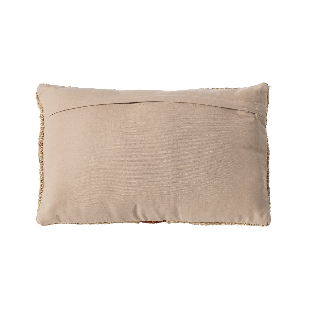 COJÍN BEIGE-VERDE VISCOSA-ALGODÓN 30 X 50 CM