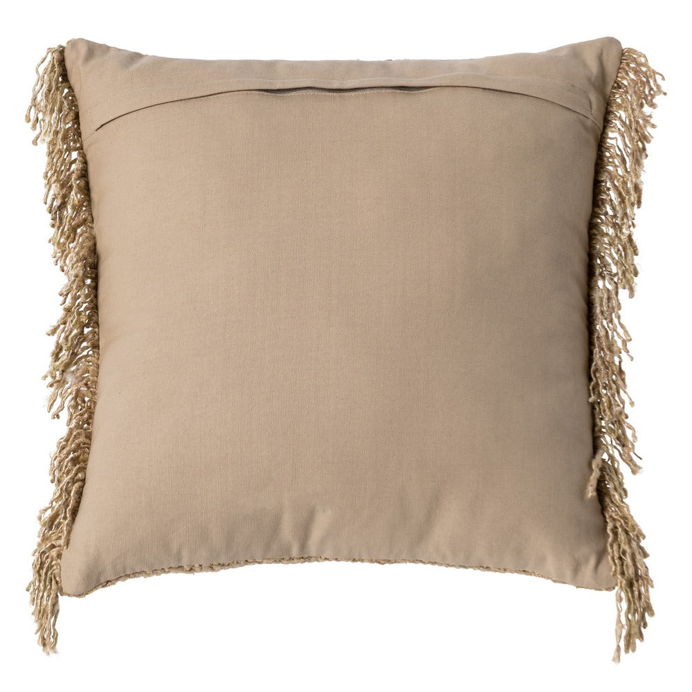 COJÍN BEIGE VISCOSA-ALGODÓN 50 X 50 CM