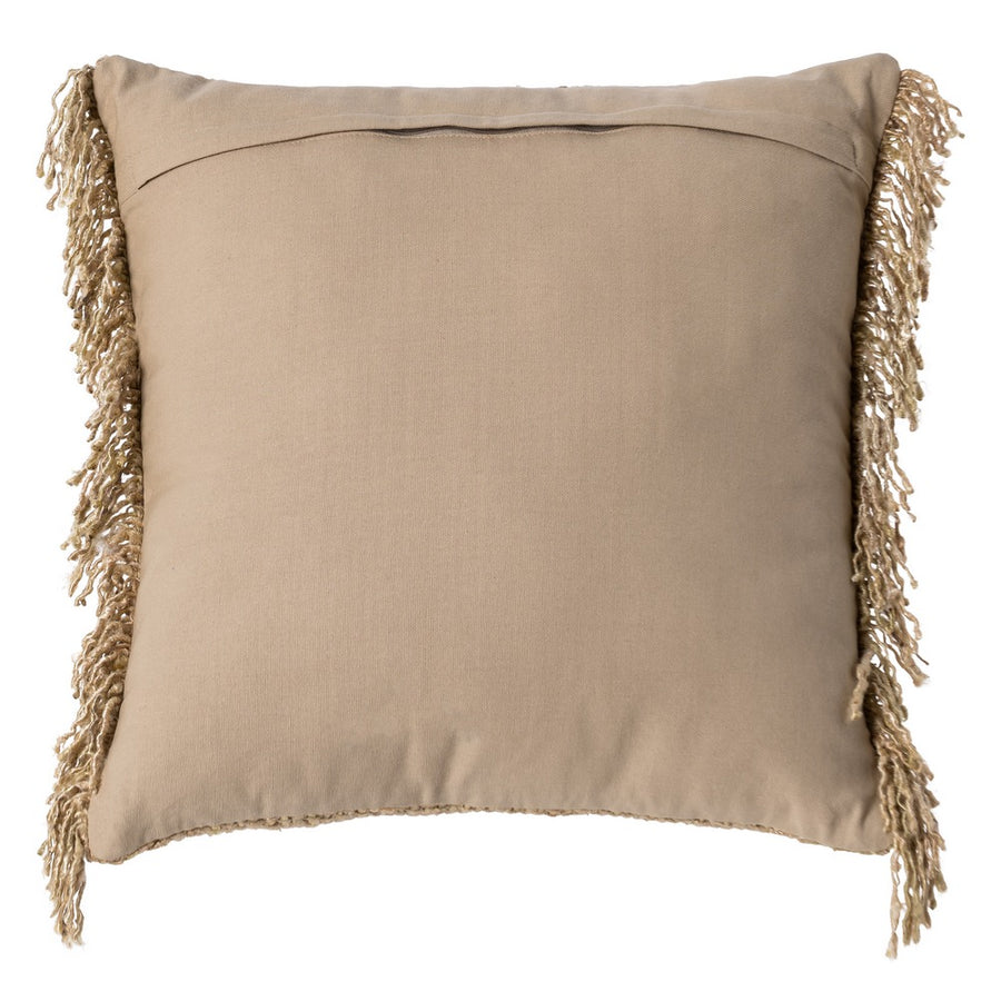 COJÍN BEIGE VISCOSA-ALGODÓN 50 X 50 CM