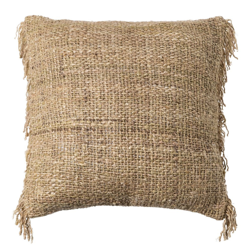 COJÍN BEIGE VISCOSA-ALGODÓN 50 X 50 CM