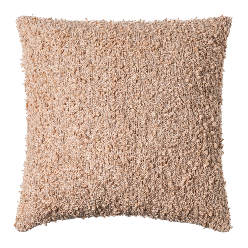 COJÍN MARRÓN VISCOSA-ALGODÓN 50 X 50 CM