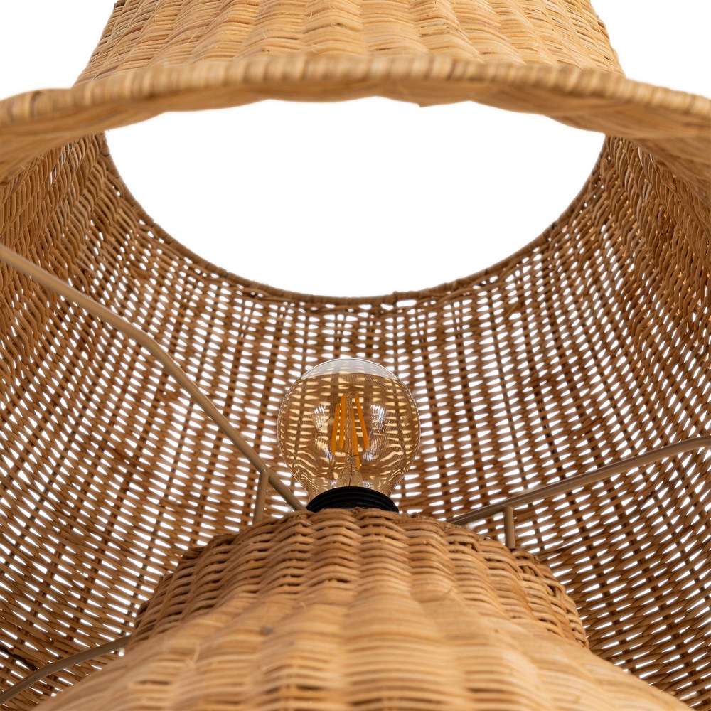 L�MPARA SUELO NATURAL RAT�N ILUMINACI�N 60 X 60 X 99 CM