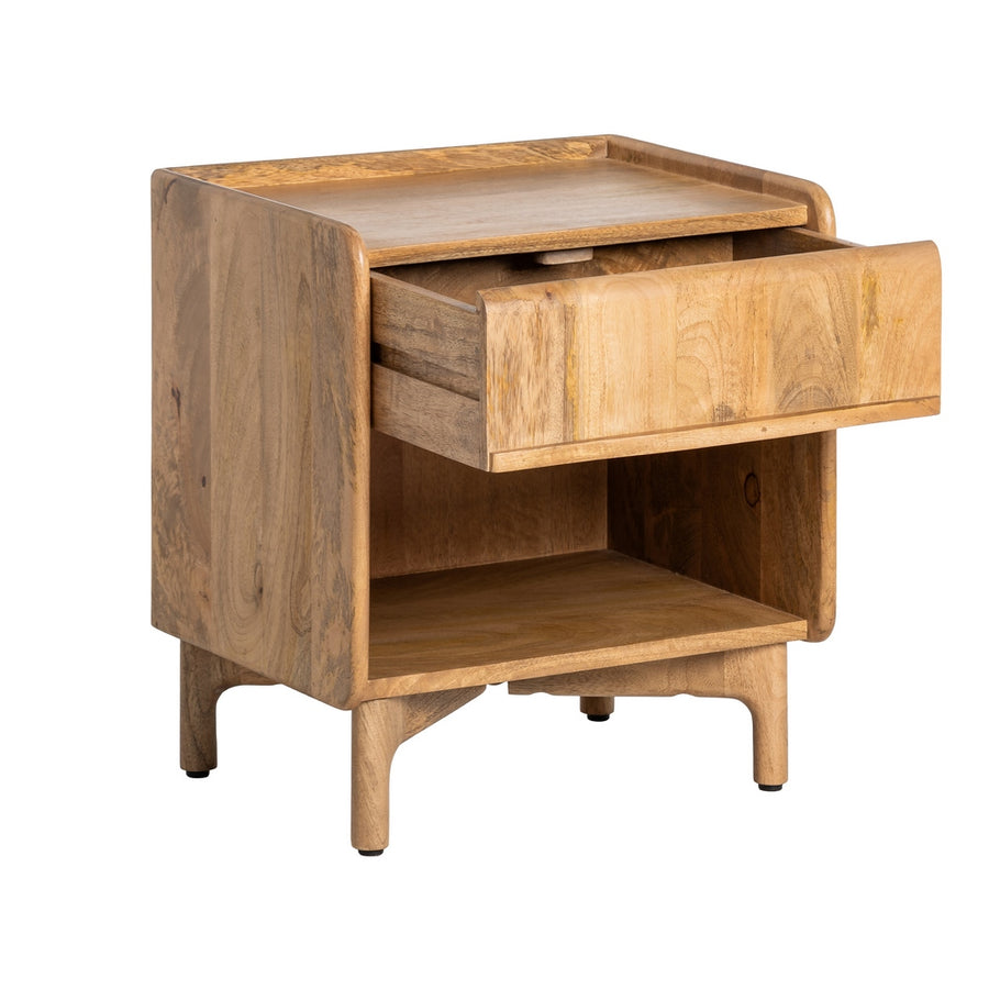 MESITA NATURAL MADERA DE MANGO 45 X 35 X 50 CM