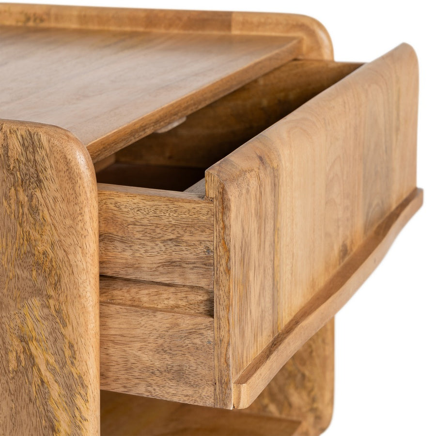 MESITA NATURAL MADERA DE MANGO 45 X 35 X 50 CM