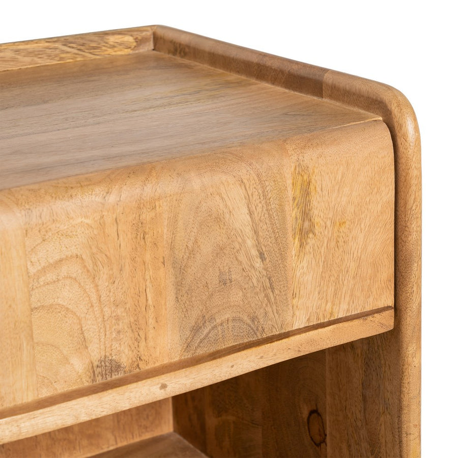 MESITA NATURAL MADERA DE MANGO 45 X 35 X 50 CM