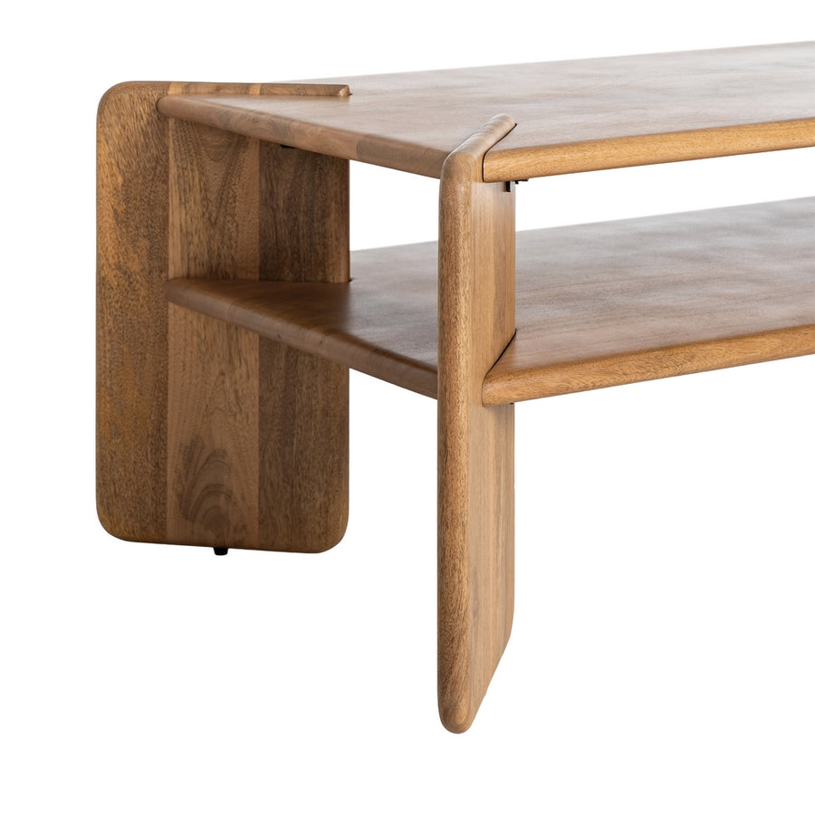 NATURAL MANGO WOOD COFFEE TABLE 121 X 61 X 45 CM