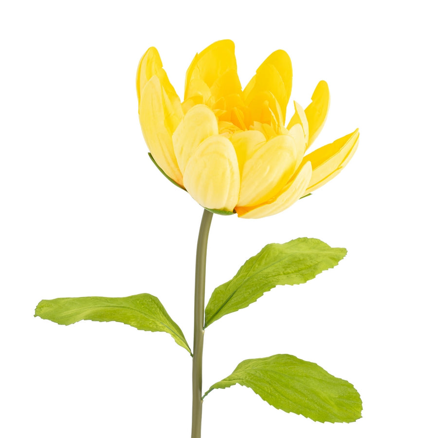 ARTIFICIAL YELLOW LOTUS FLOWER DECORATION 32 X 32 X 100 CM