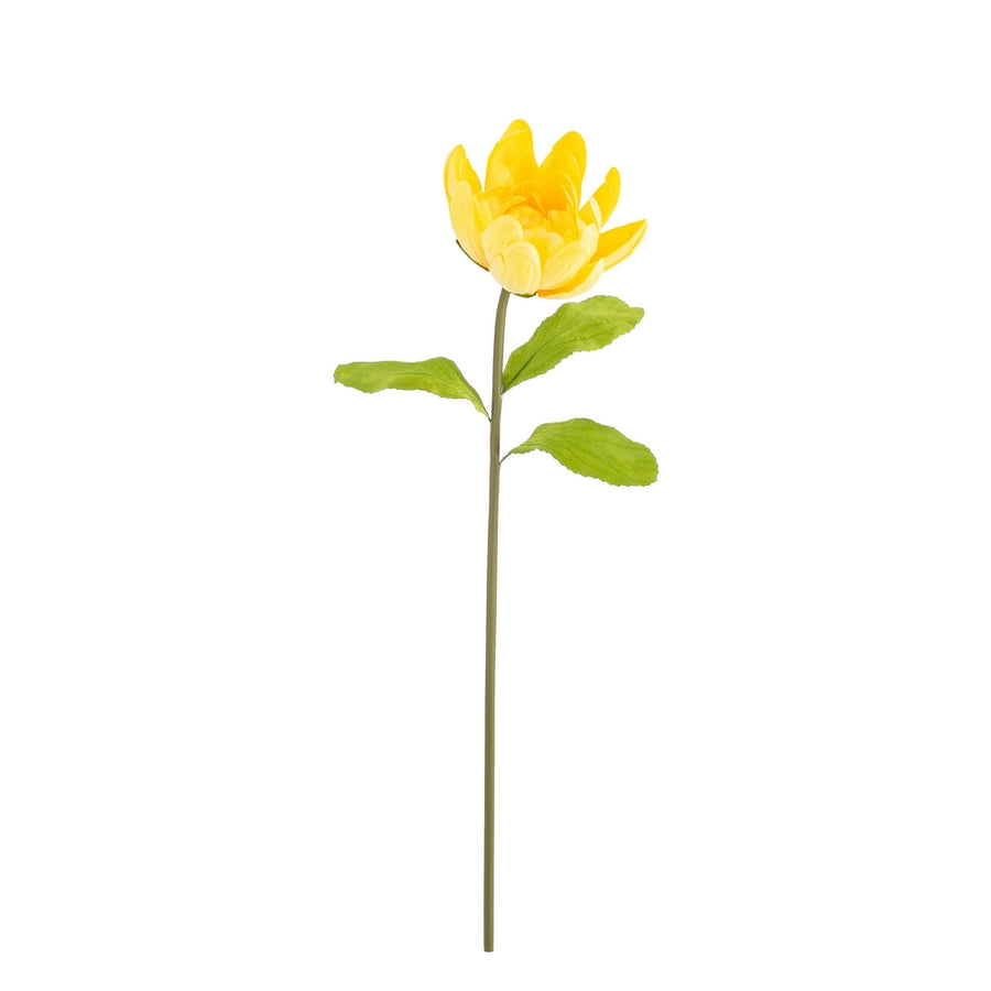 FLOR LOTO AMARILLO ARTIFICIAL DECORACIÓN 32 X 32 X 100 CM