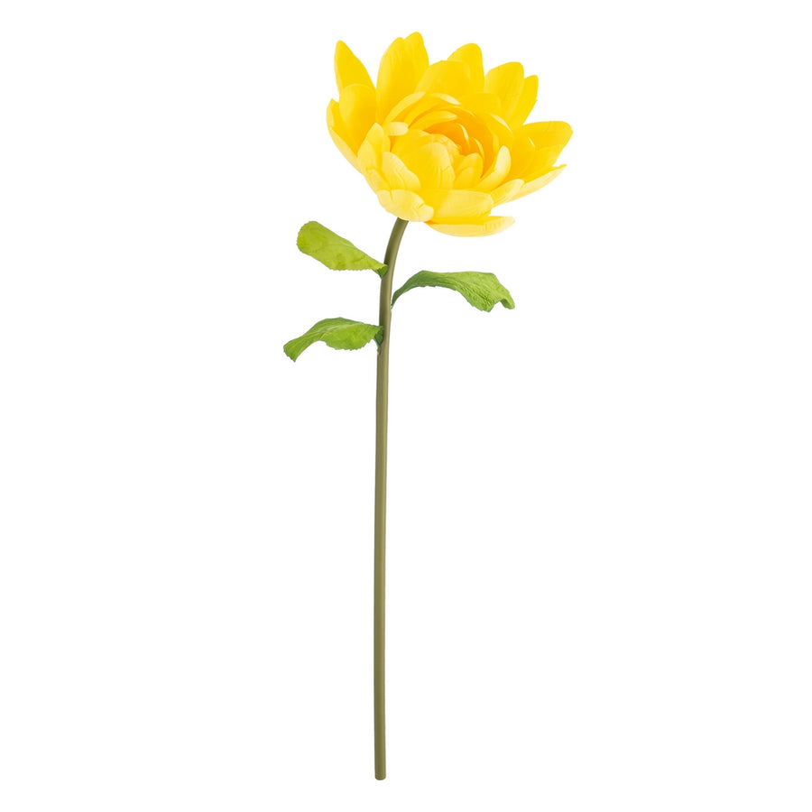 FLOR LOTO AMARILLO ARTIFICIAL DECORACIÓN 55 X 55 X 130 CM
