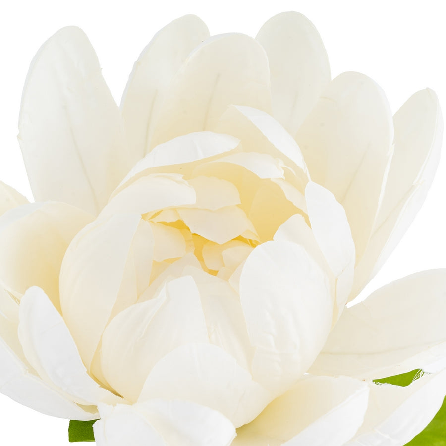 ARTIFICIAL WHITE LOTUS FLOWER DECORATION 32 X 32 X 100 CM