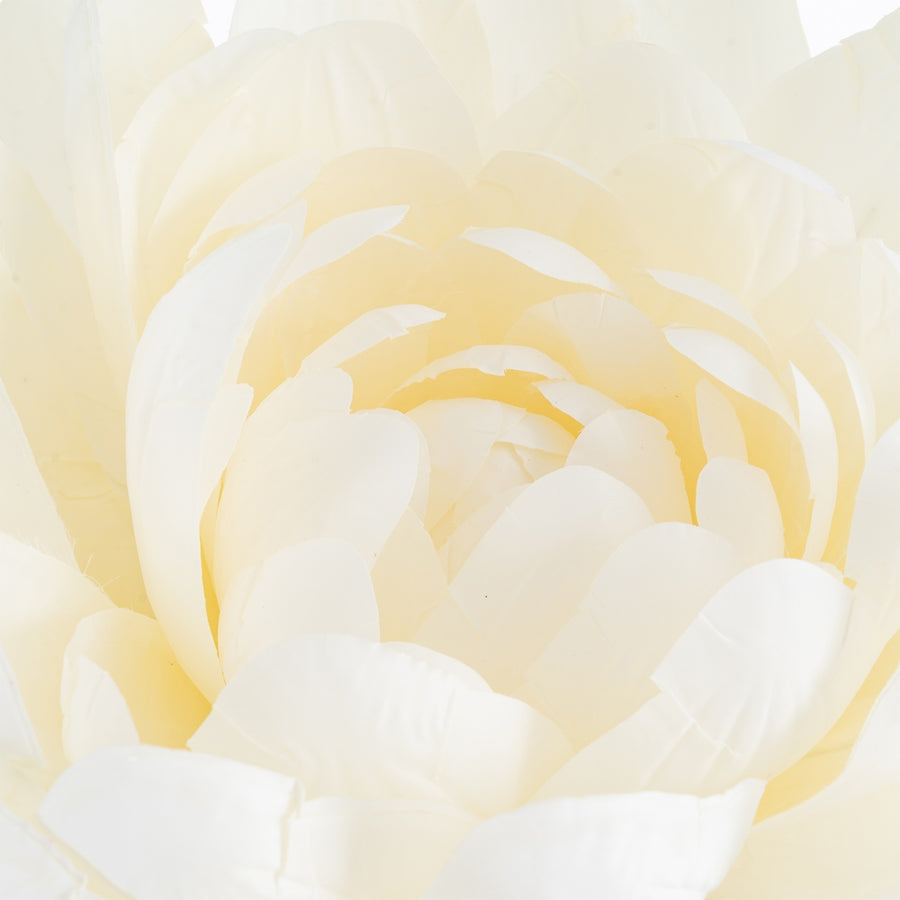 FLOR LOTO BLANCO ARTIFICIAL DECORACIÓN 55 X 55 X 130 CM