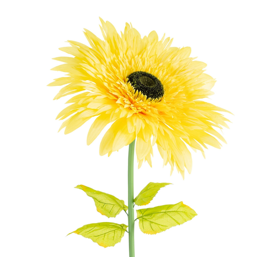 YELLOW ARTIFICIAL GERBERA FLOWER 60 X 60 X 150 CM