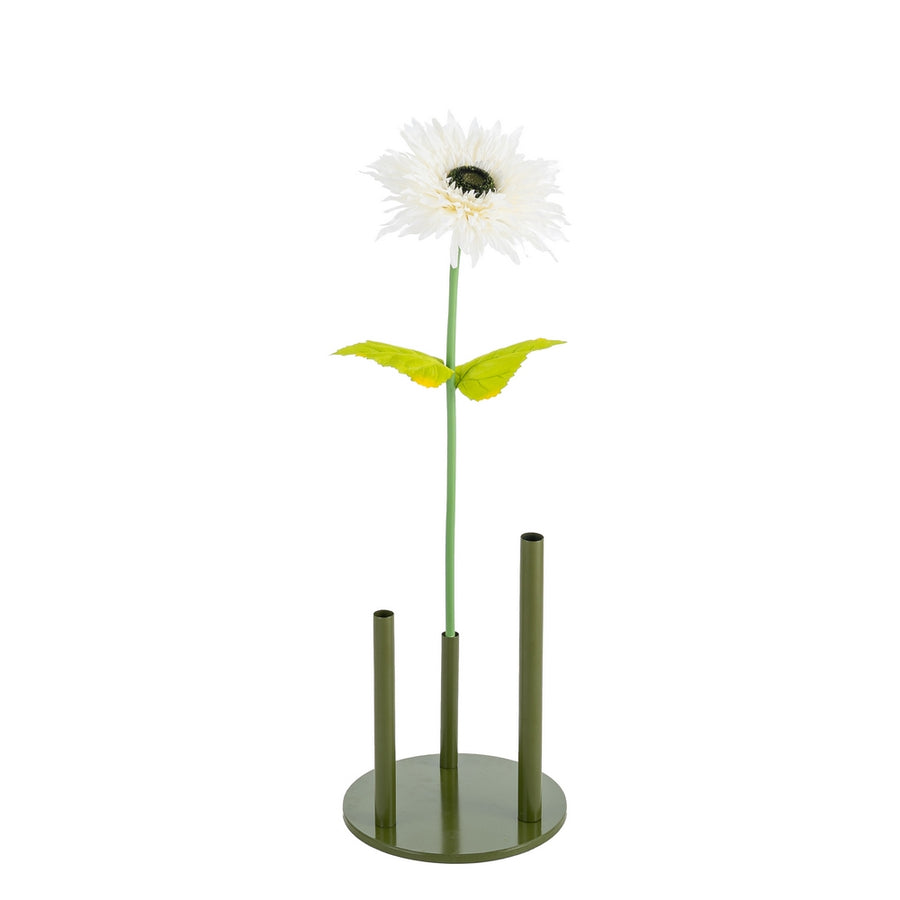 FLOR GERBERA BLANCO ARTIFICIAL 25 X 25 X 100 CM
