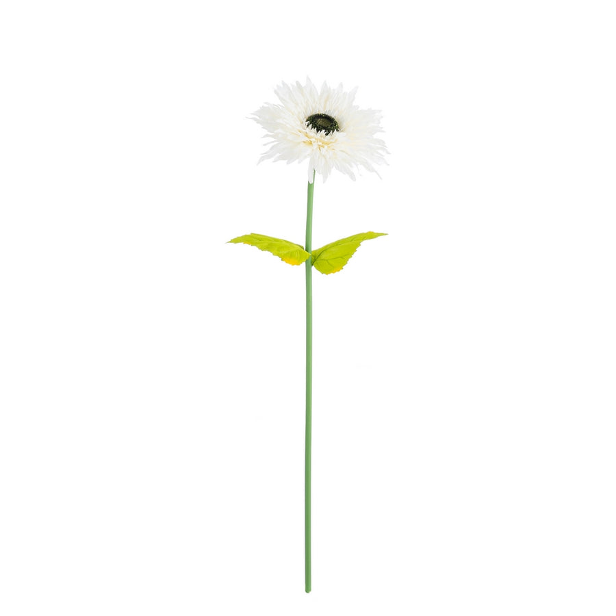 FLOR GERBERA BLANCO ARTIFICIAL 25 X 25 X 100 CM