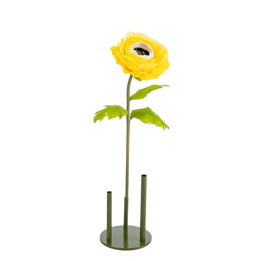 FLOR ANÉMONA AMARILLO ARTIFICIAL 30 X 30 X 115 CM