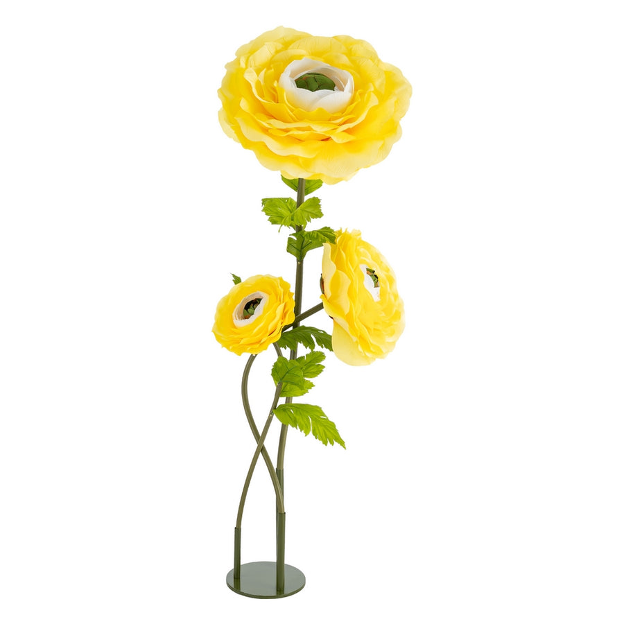 FLOR ANÉMONA AMARILLO ARTIFICIAL 50 X 50 X 135 CM