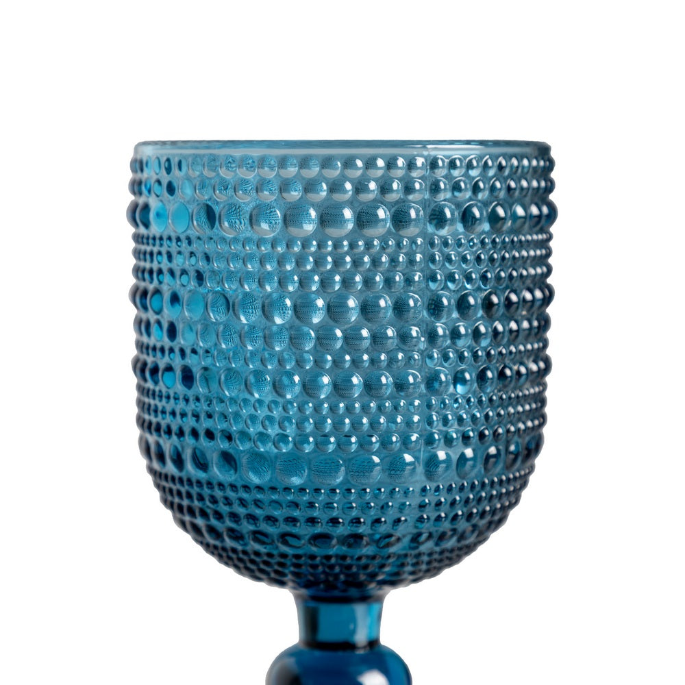 COPA AZUL CRISTAL DECORACI�N 8 X 8 X 14,40 CM
