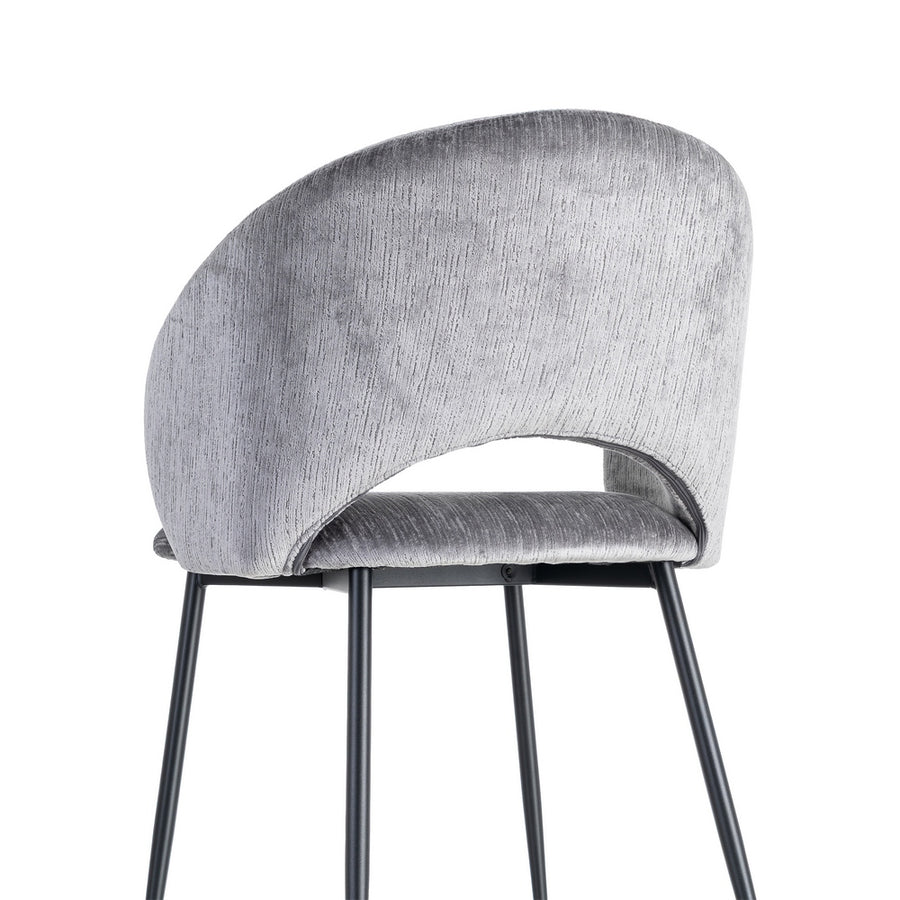 SILLA GRIS TEJIDO-METAL CONTRACT 58 X 60 X 80,50 CM