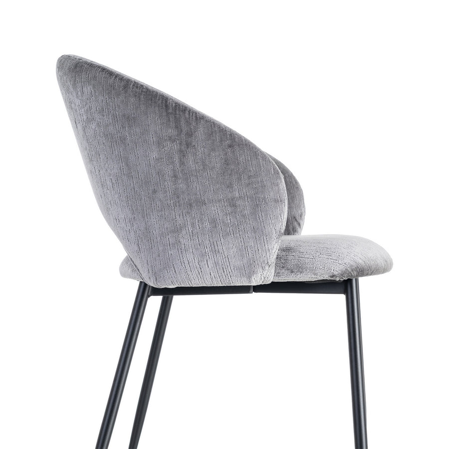 SILLA GRIS TEJIDO-METAL CONTRACT 58 X 60 X 80,50 CM
