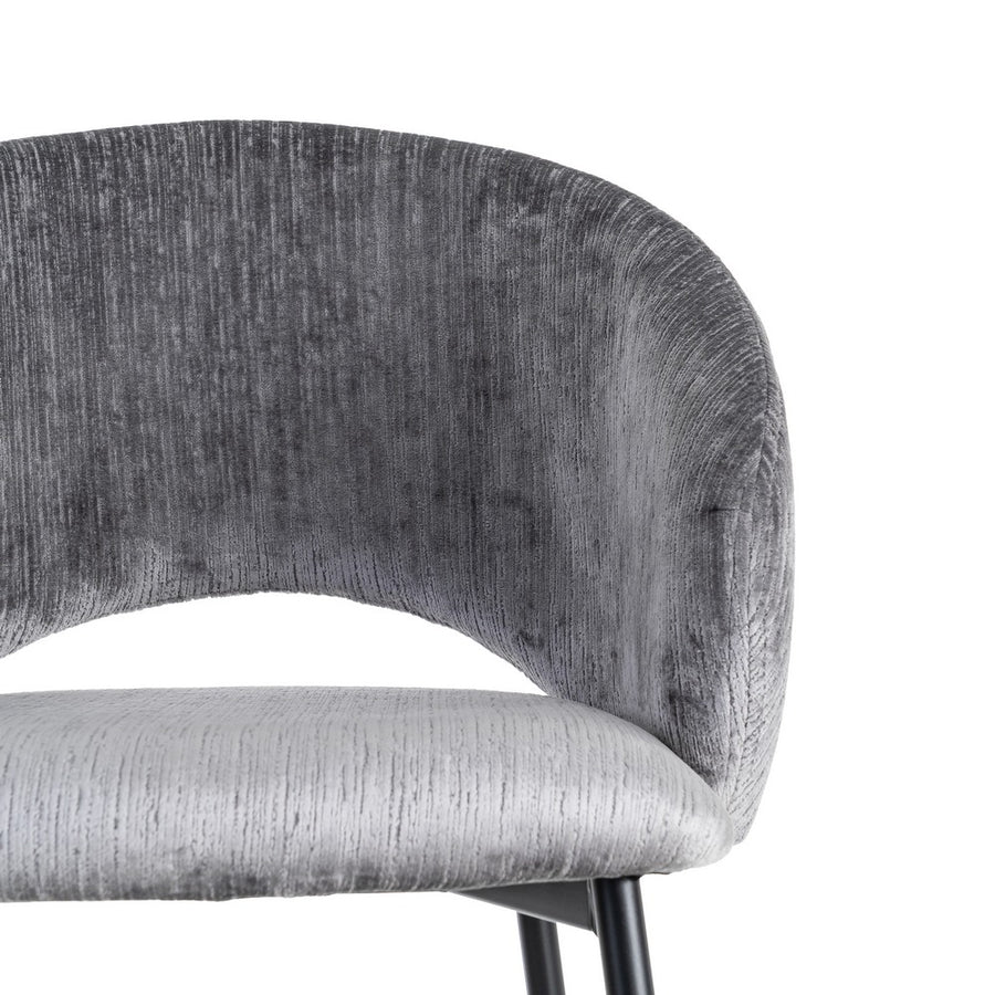 SILLA GRIS TEJIDO-METAL CONTRACT 58 X 60 X 80,50 CM