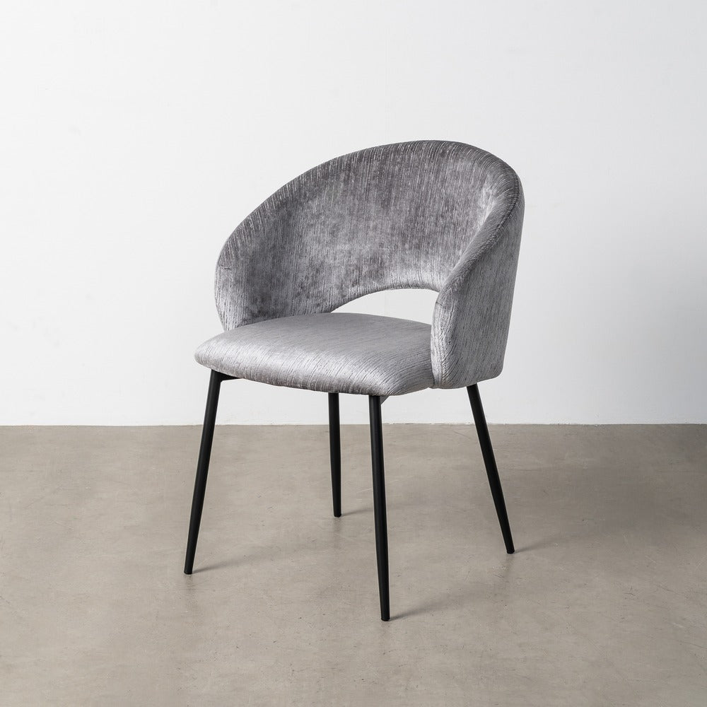 SILLA GRIS TEJIDO-METAL CONTRACT 58 X 60 X 80,50 CM