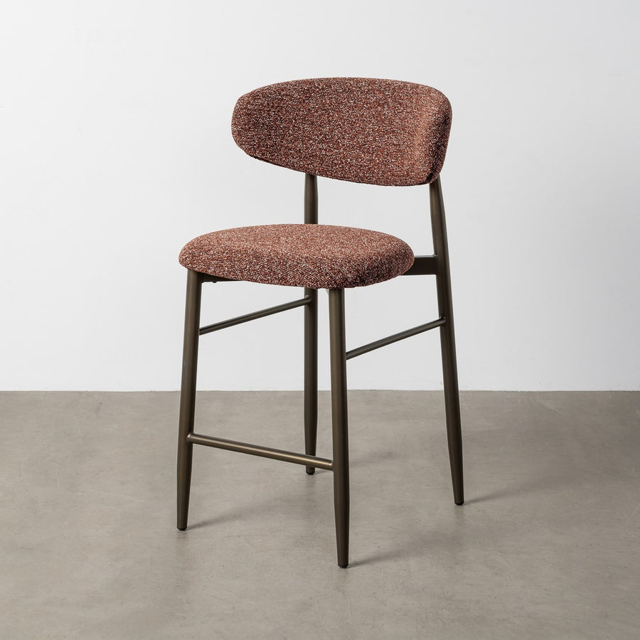 TILE WEAVE METAL STOOL CONTRACT 53 X 52 X 95 CM