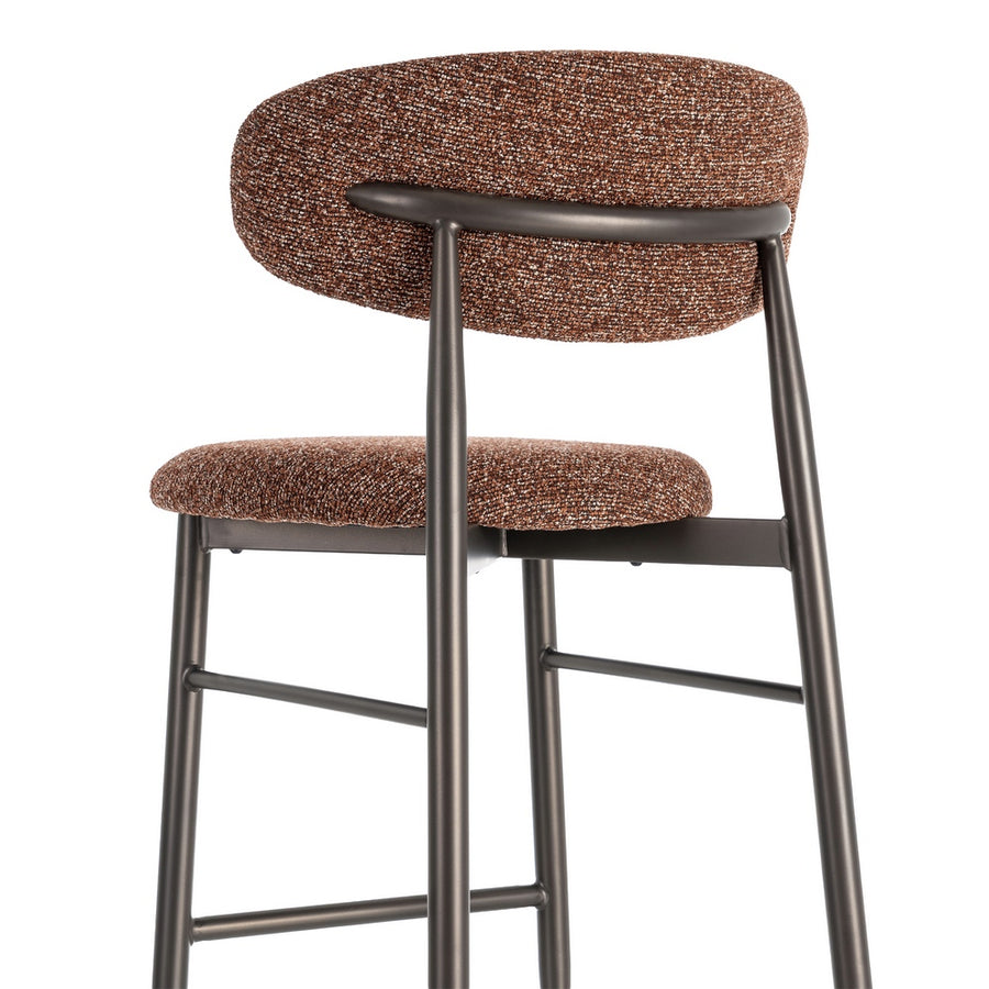 TILE WEAVE METAL STOOL CONTRACT 53 X 52 X 95 CM