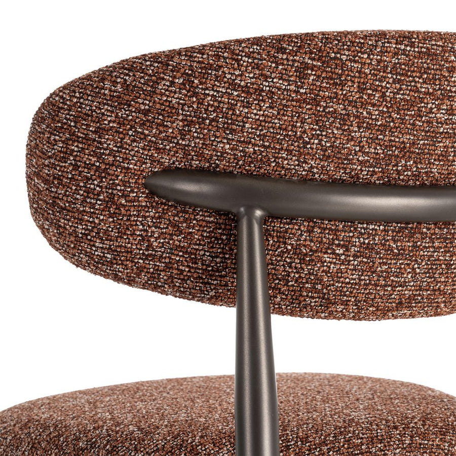 TILE WEAVE METAL STOOL CONTRACT 53 X 52 X 95 CM