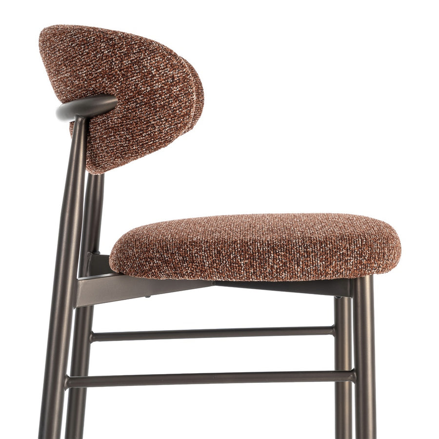 TILE WEAVE METAL STOOL CONTRACT 53 X 52 X 95 CM