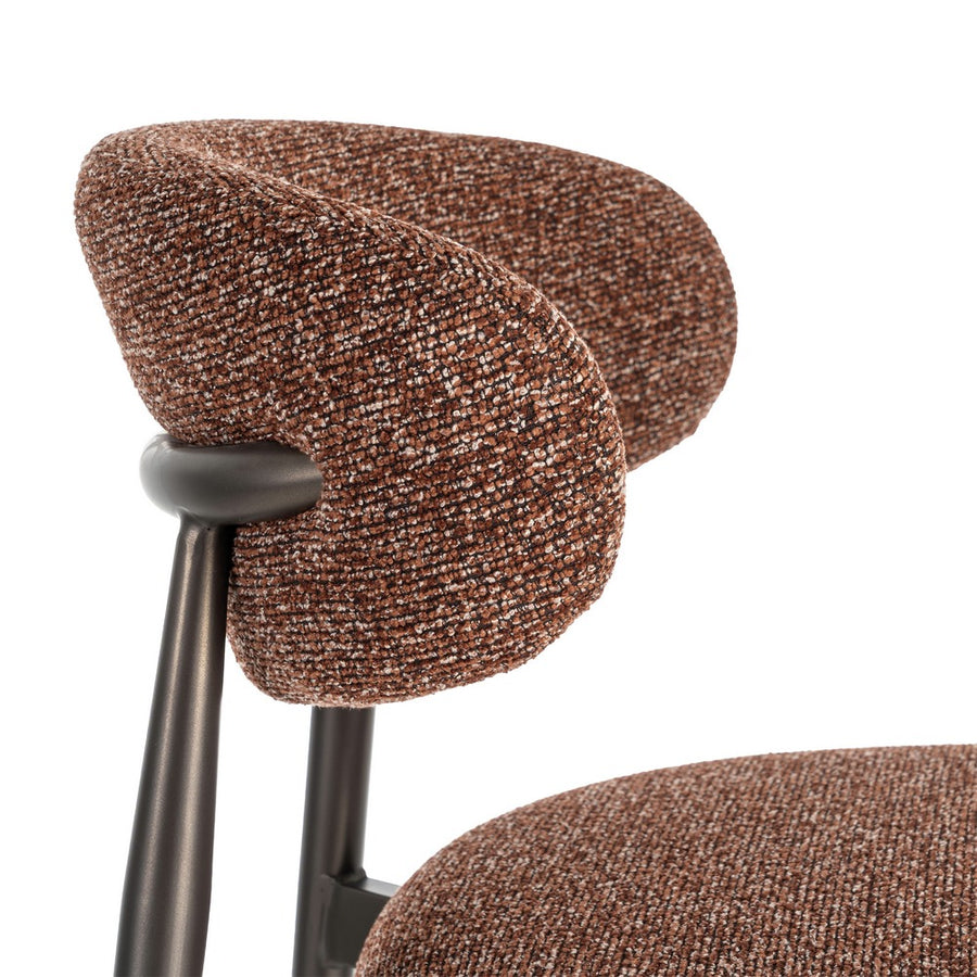 TILE WEAVE METAL STOOL CONTRACT 53 X 52 X 95 CM