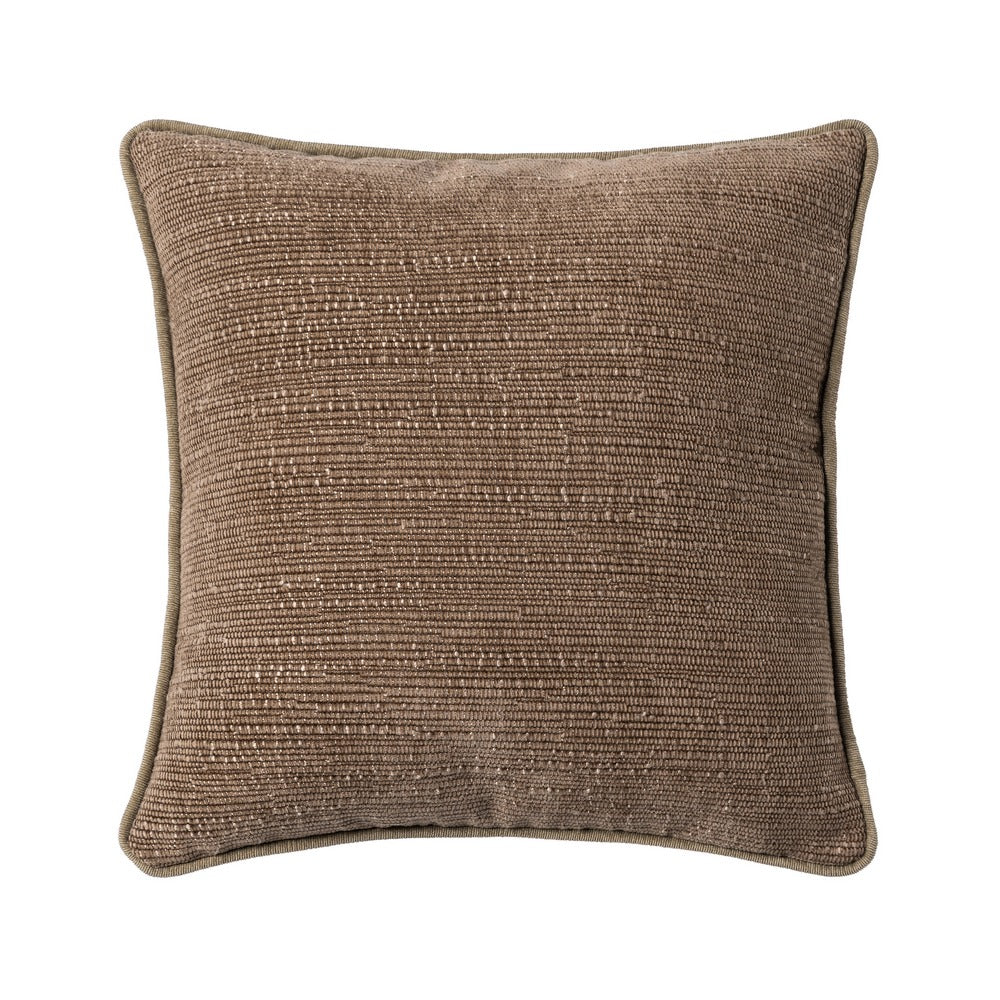 COJÍN TAUPE POLIESTER 43 X 43 CM