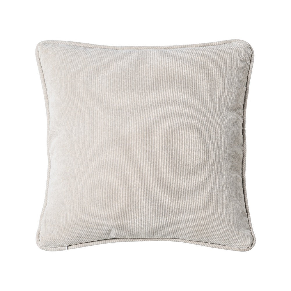 COJÍN BEIGE POLIESTER 43 X 43 CM