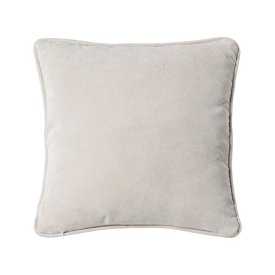 COJÍN BEIGE POLIESTER 43 X 43 CM