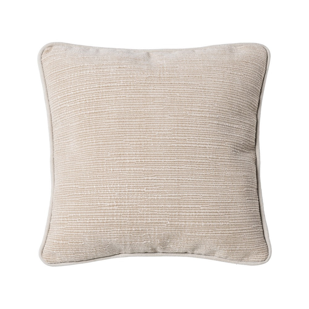 COJÍN BEIGE POLIESTER 43 X 43 CM